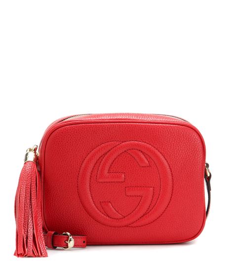 gucci soho red bag|gucci disco bag red.